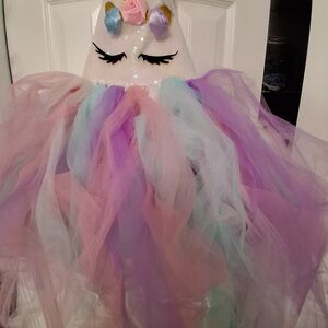 Unicorn Tulle Tutu Dress - Pastel Pink, Purple & Mint